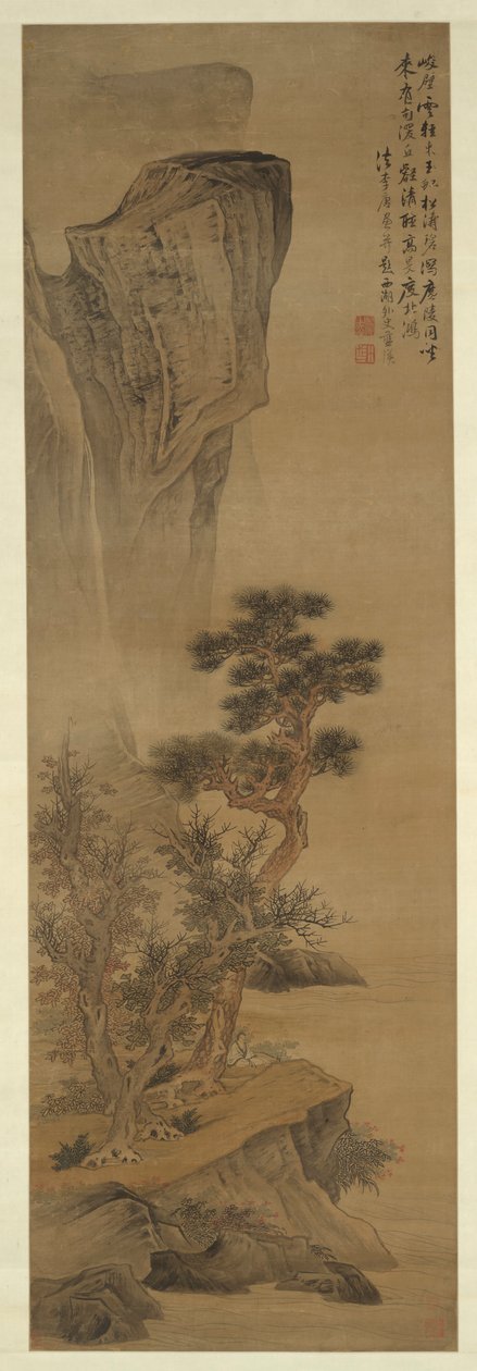 Paisagem no Estilo de Li Tang de Lan Ying