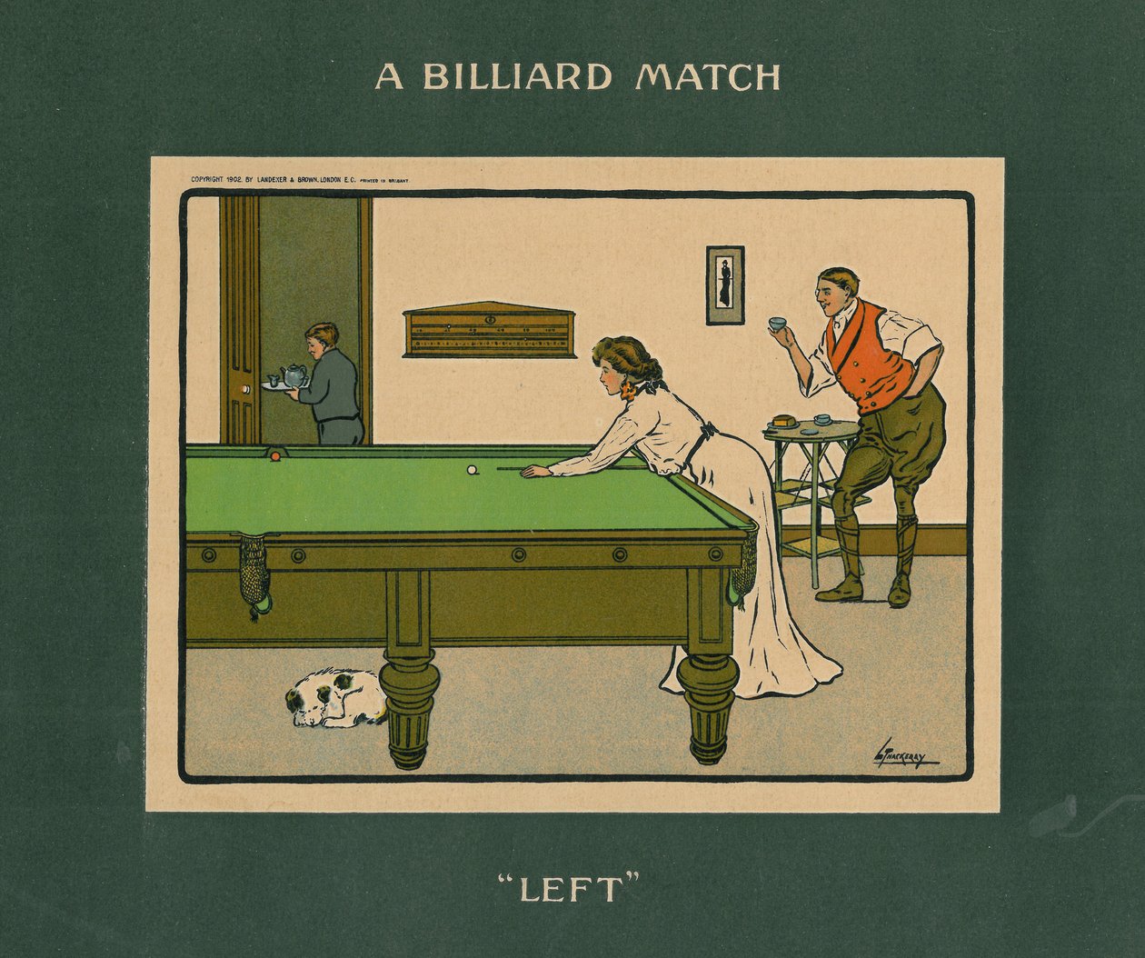 Um jogo de bilhar - esquerda de Lance Thackeray