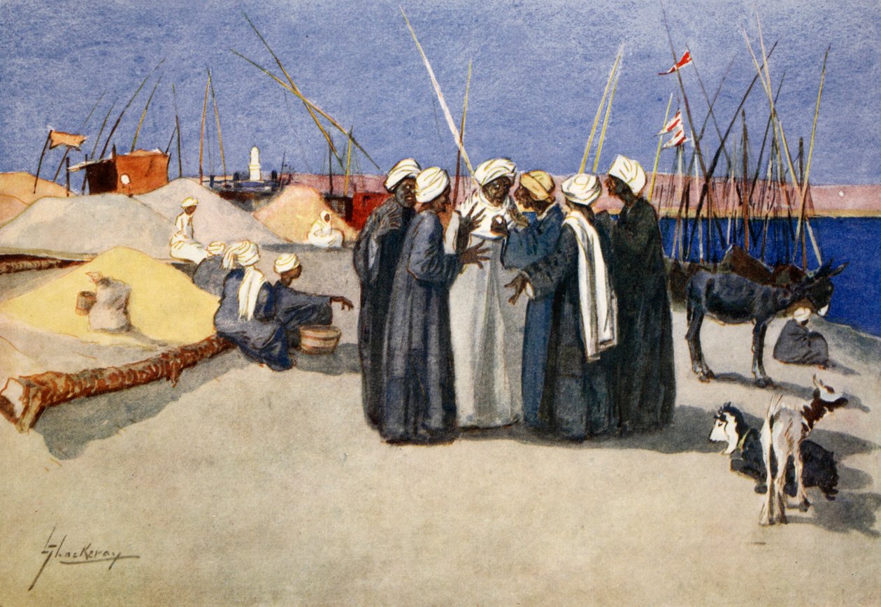 Uma luz lateral, do "lado da luz do Egito", 1908 de Lance Thackeray