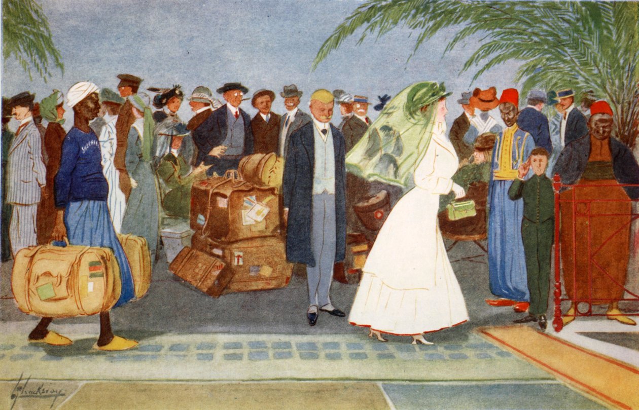 Trotadores de Globo, de &39;The Light Side of Egypt&39;, 1908 de Lance Thackeray
