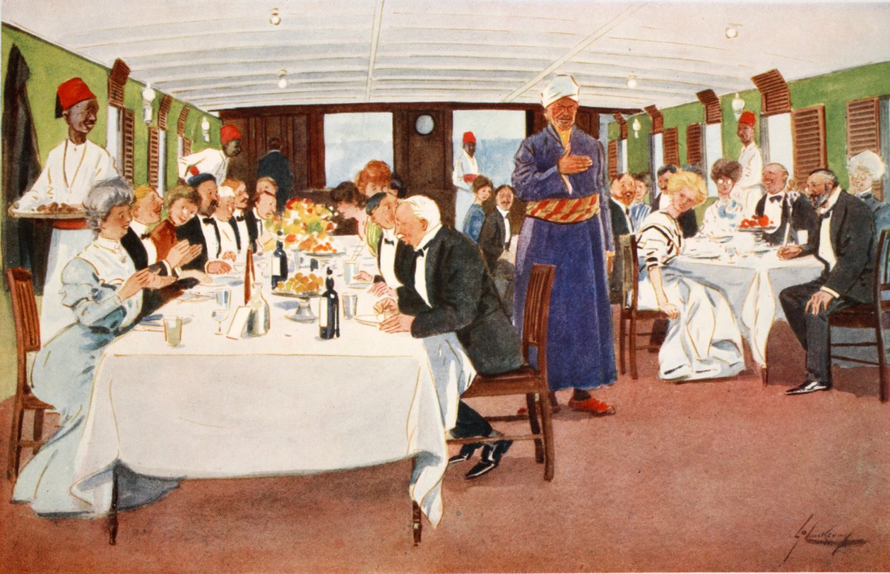 O discurso depois do jantar, de &39;The Light Side of Egypt&39;, 1908 de Lance Thackeray
