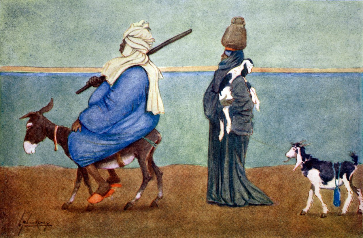 "A Nile Sky Line", 1908.   de Lance Thackeray