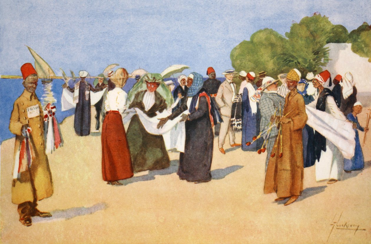 Barganha de caça, de &39;The Light Side of Egypt&39;, 1908 de Lance Thackeray