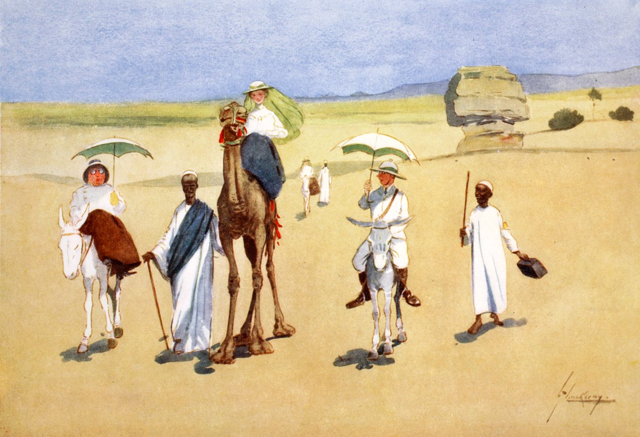 "À volta das Pirâmides", 1908.   de Lance Thackeray