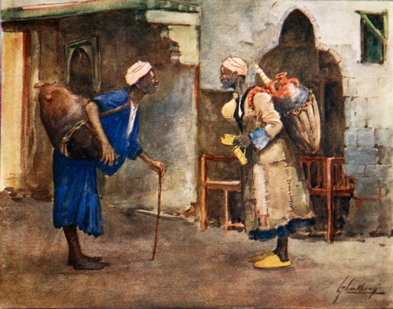 O Encontro das Águas, do &39;Lado da Luz do Egito&39;, 1908 de Lance Thackeray