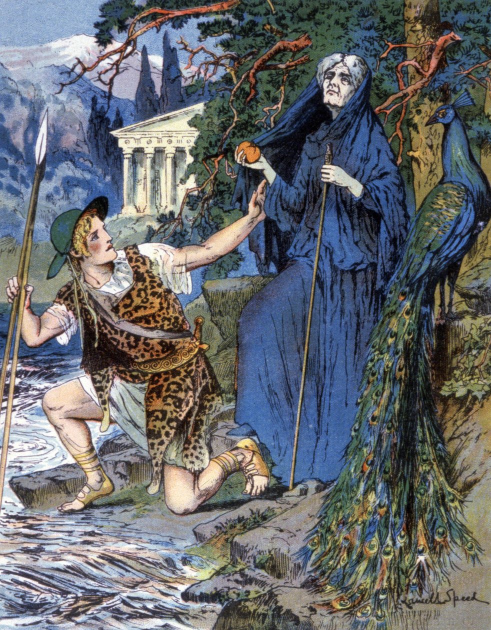 Jasão e Hera, c.1900 (ilustração) de Lancelot Speed