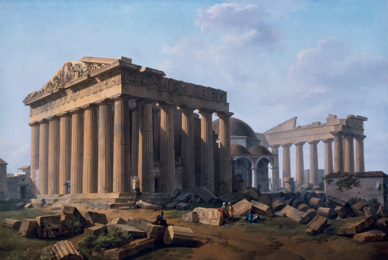 A Acrópole, Atenas de Lancelot Théodore Turpin de Crissé de Crissé