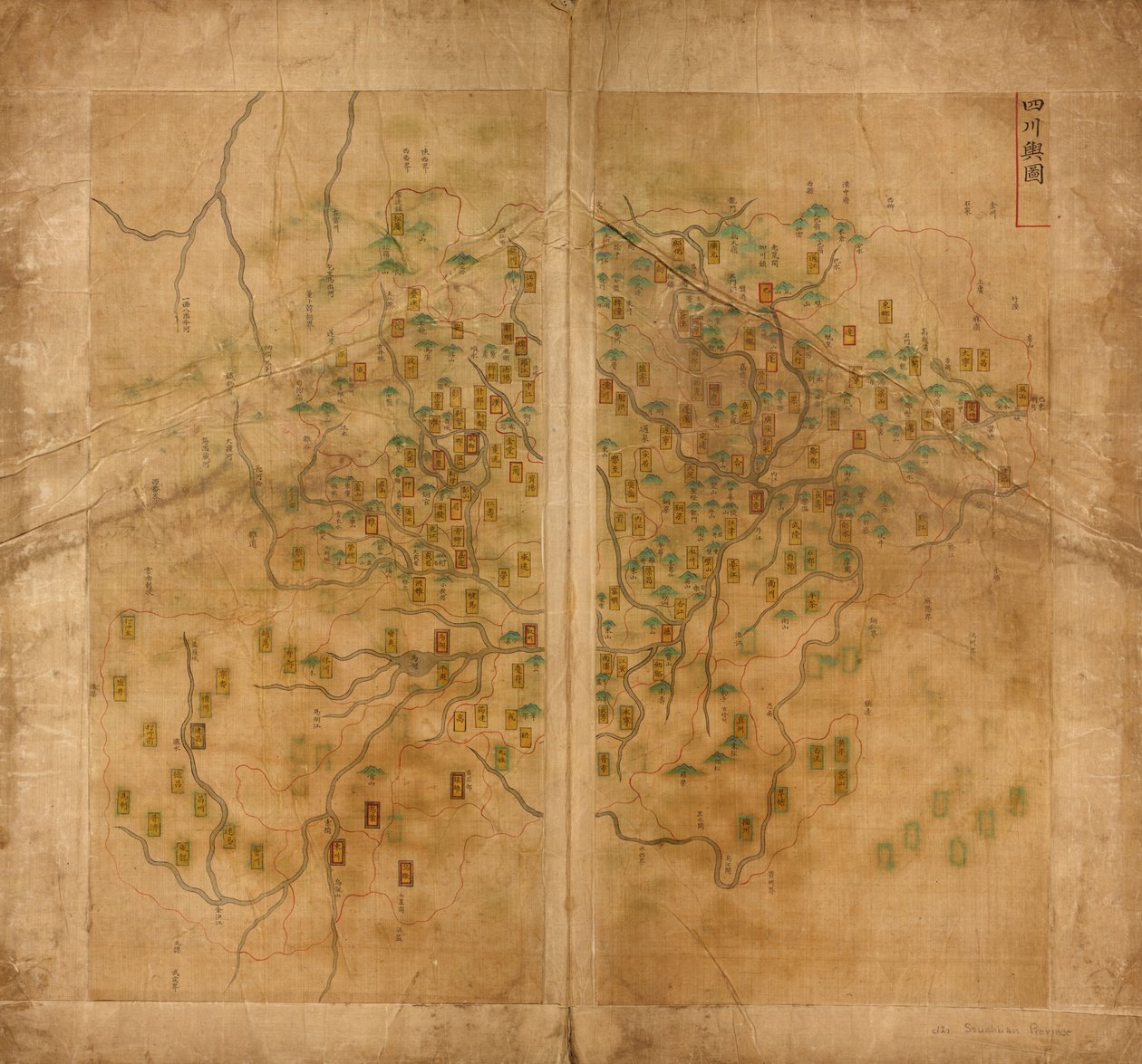 mapa dos peixes da represa de Langdon Warner