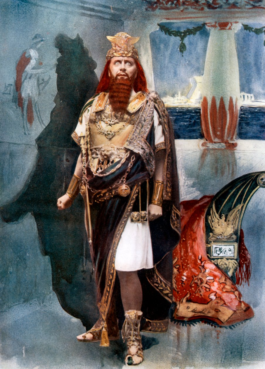 Herbert Beerbohm Árvore em Herodes, c1902. de Langfier Photo
