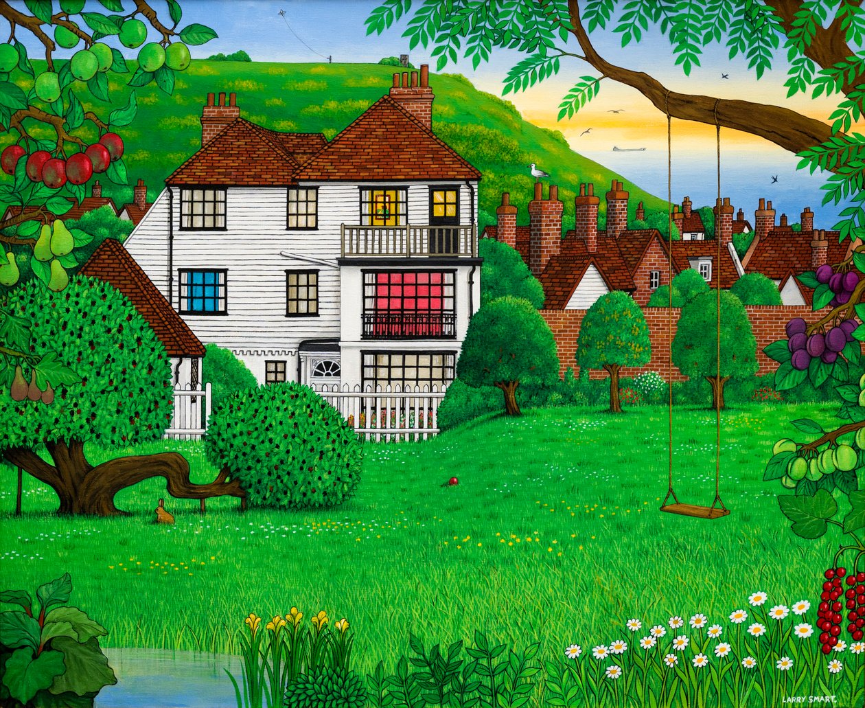 Hastings East Hill, 2001 (acrílico) de Larry Smart