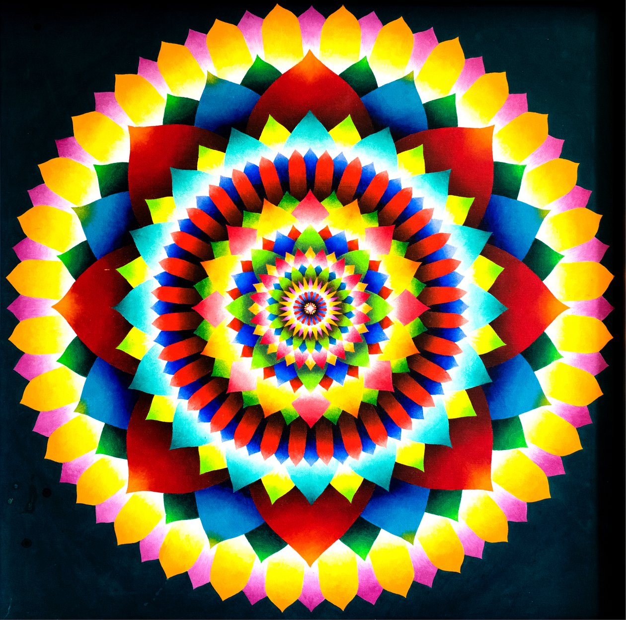 Mandala psicodélica, 1969 de Larry Smart
