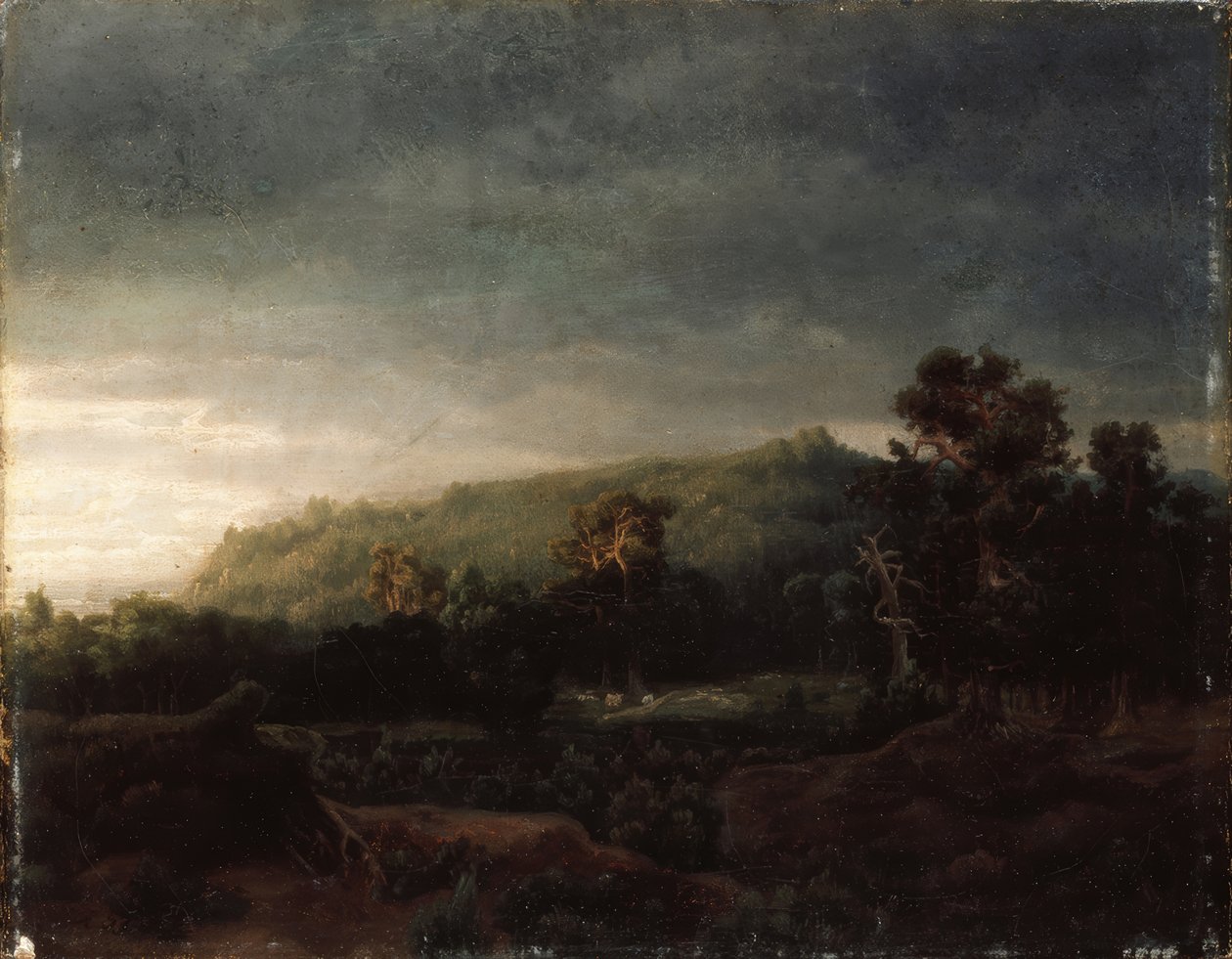 Uma floresta de Lars Hertervig