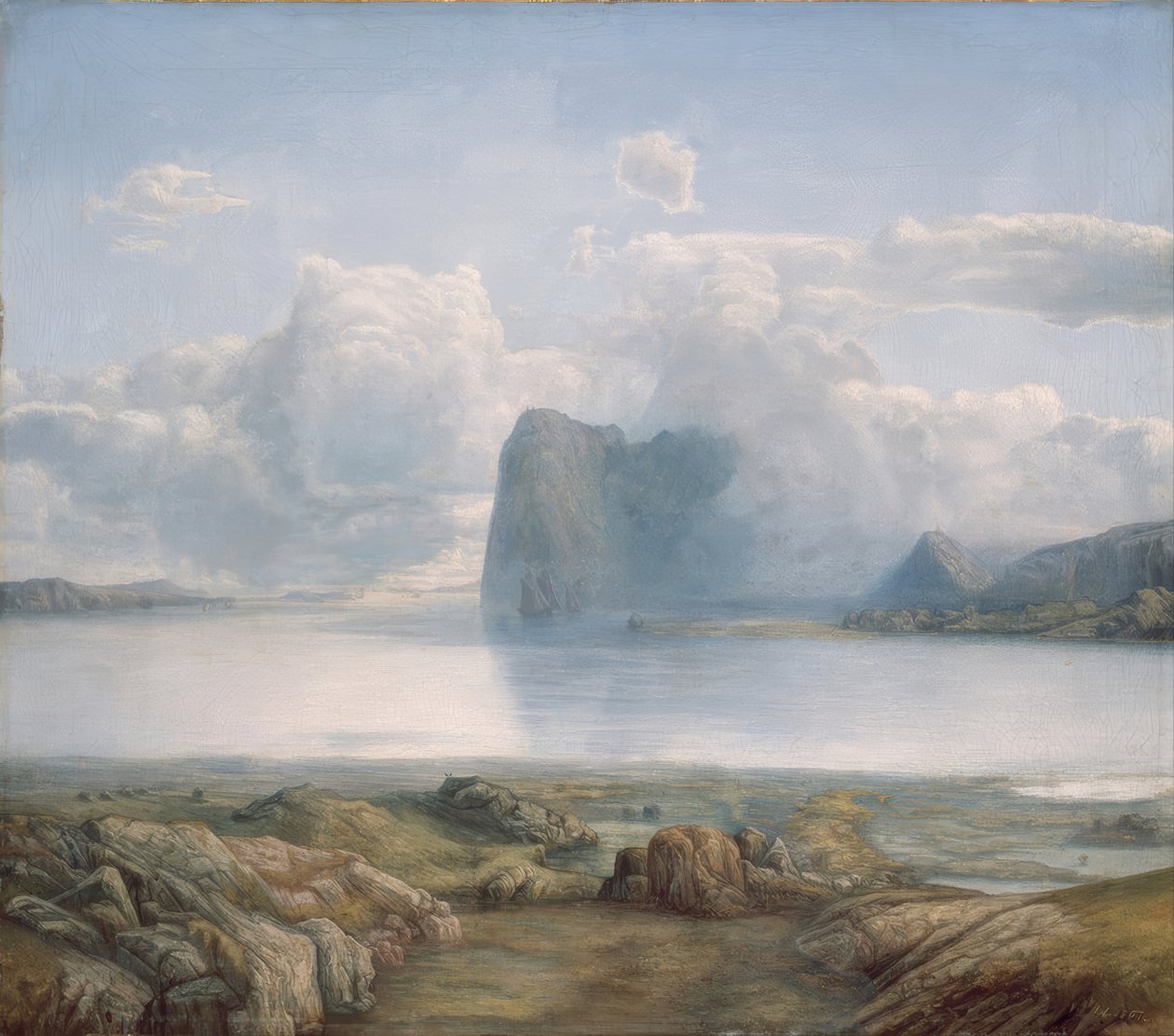 Ilha de Borgøya de Lars Hertervig