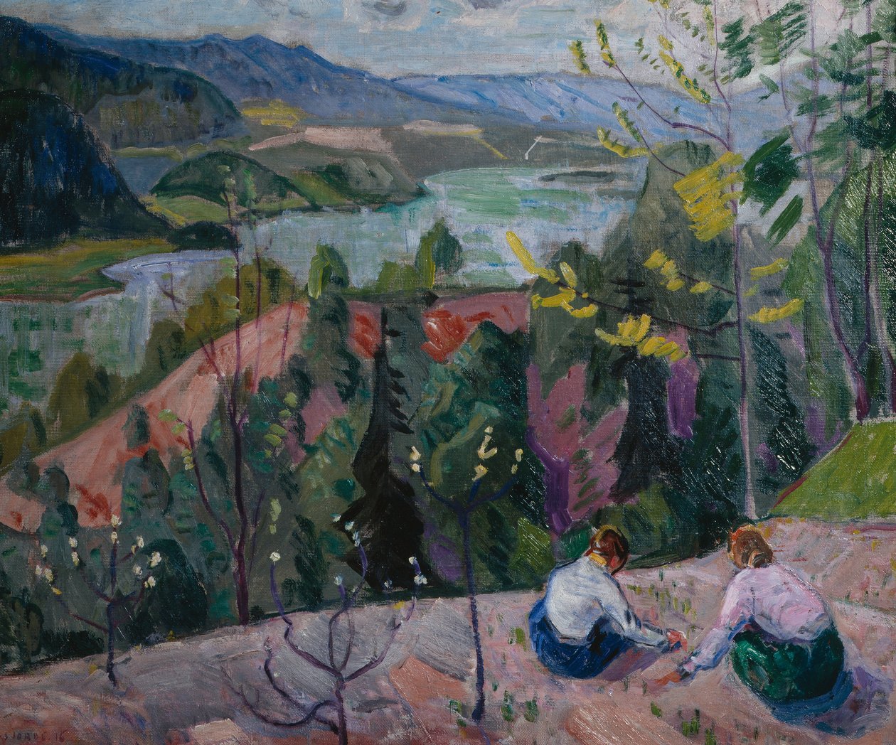 Meninas no campo de morango de Lars Jorde