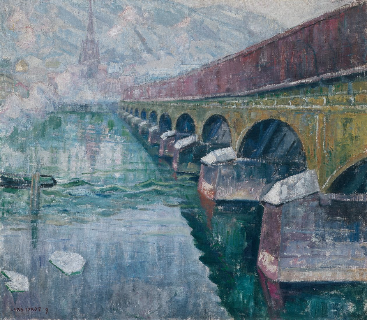 A ponte da cidade velha, Drammen de Lars Jorde