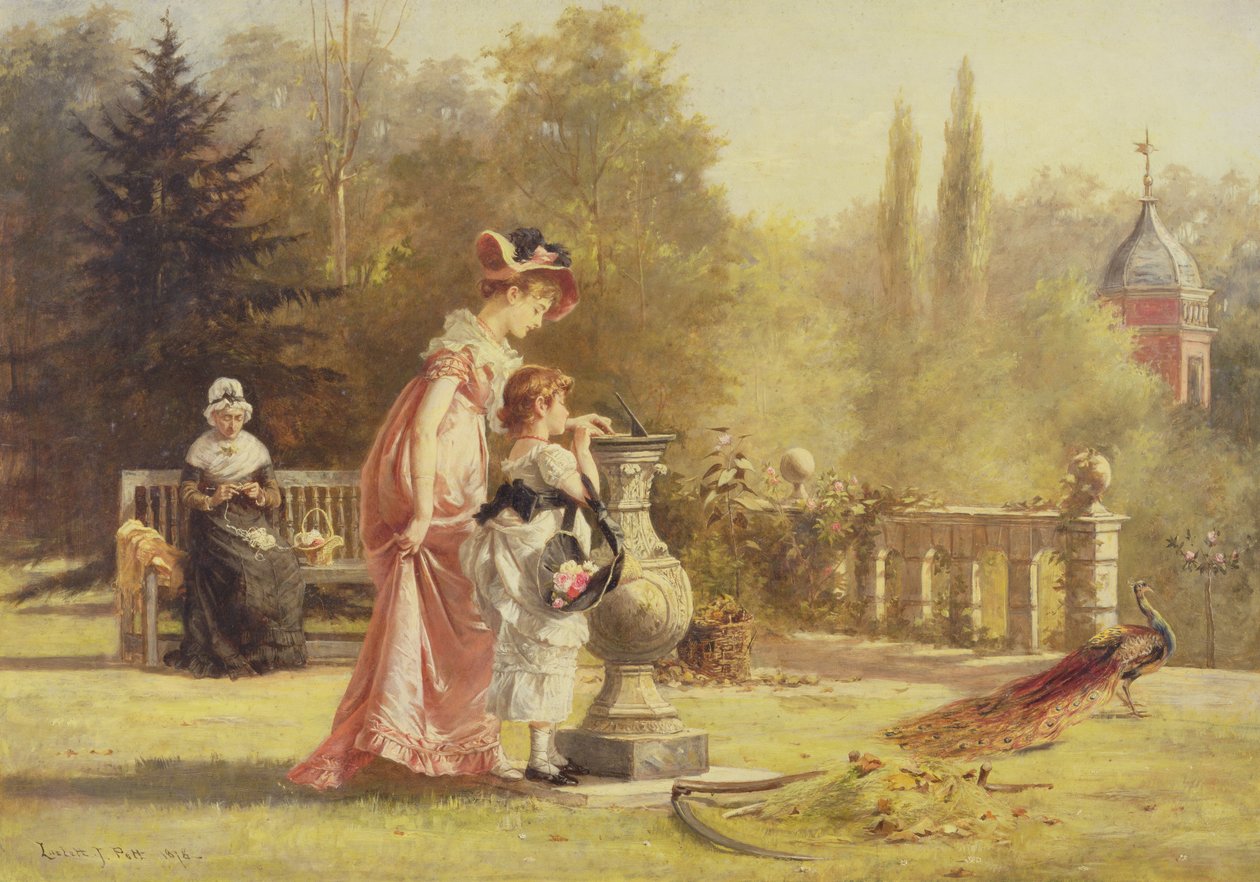 A vida é como um relógio de sol, 1878 de Laslett John Pott