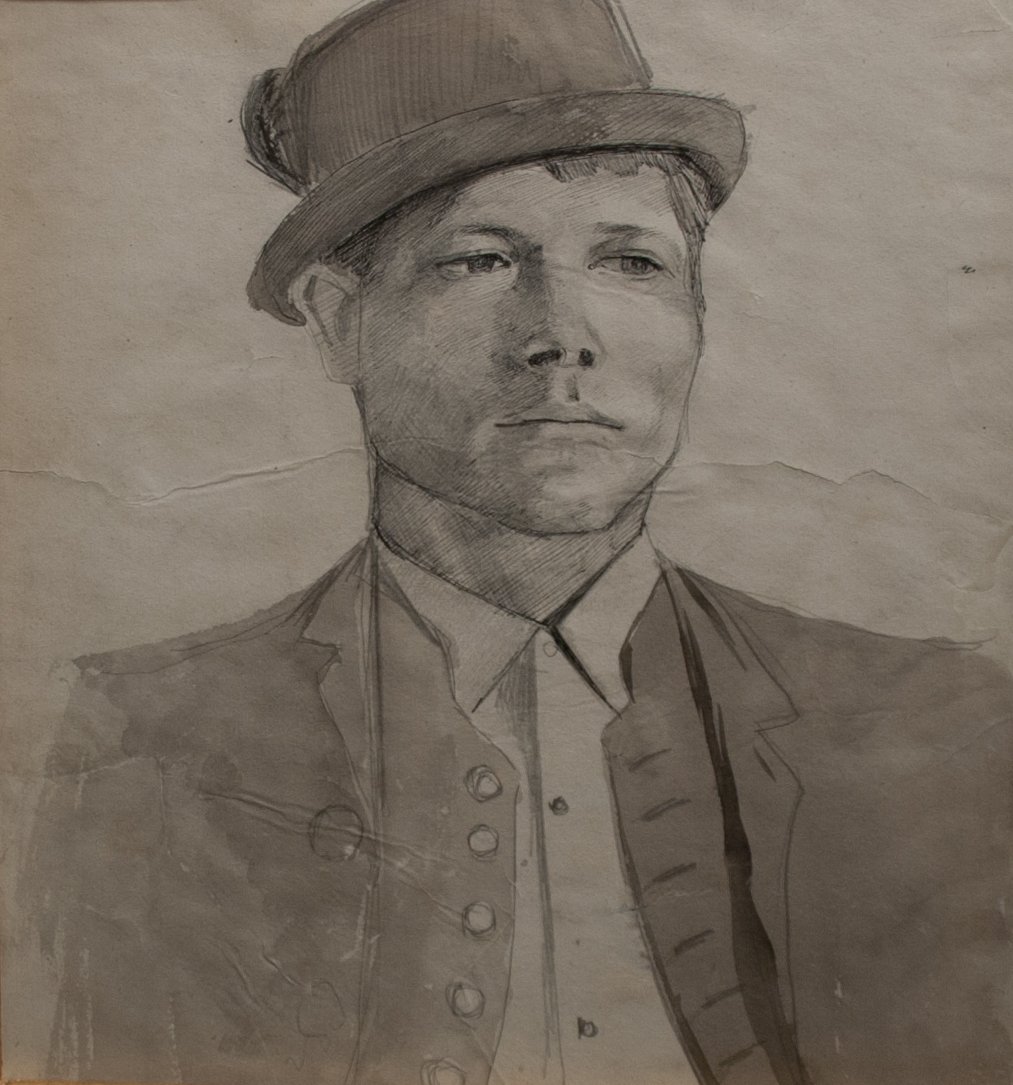 Boy_with_a_hatnHungarian: Ódio de Laszlo Mednyanszky