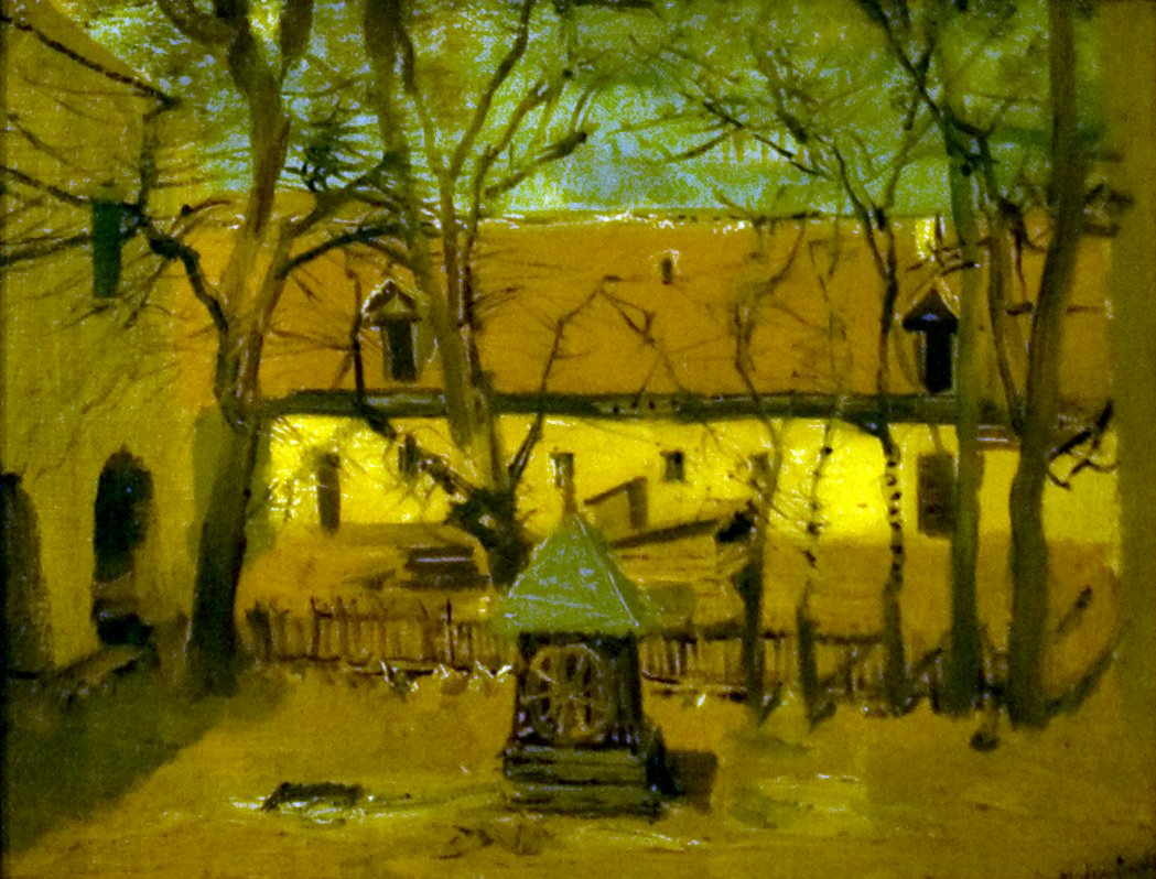 UdvarreszletnInglês: Detail_of_a_Courtyardn de Laszlo Mednyanszky