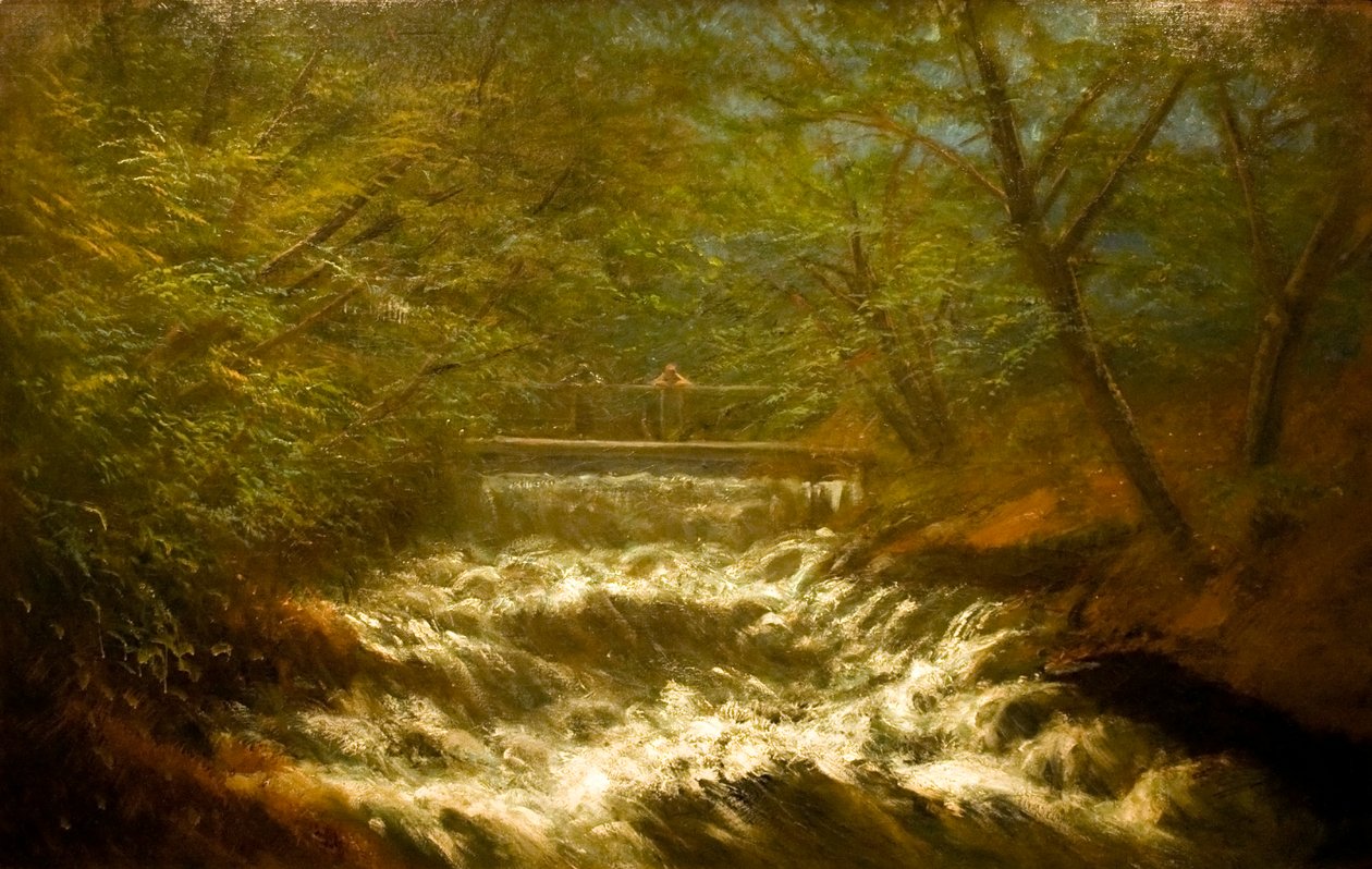 Zugo patak hiddalnPortuguês: Brawling_Brook_with_Bridgen de Laszlo Mednyanszky