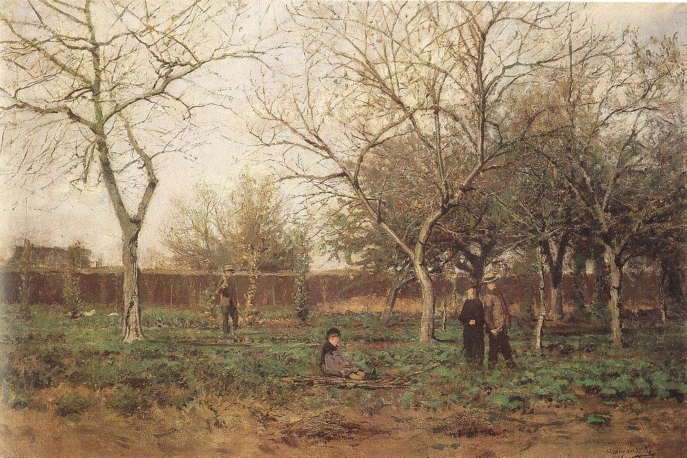 No Jardim de Laszlo Mednyanszky