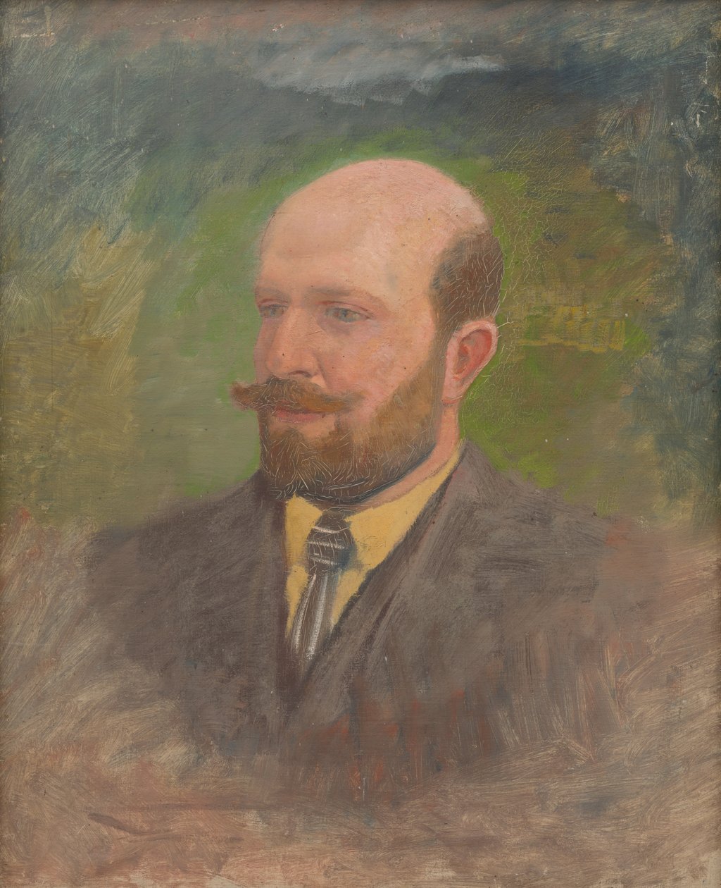 Retrato de um homem com um empate de Laszlo Mednyanszky