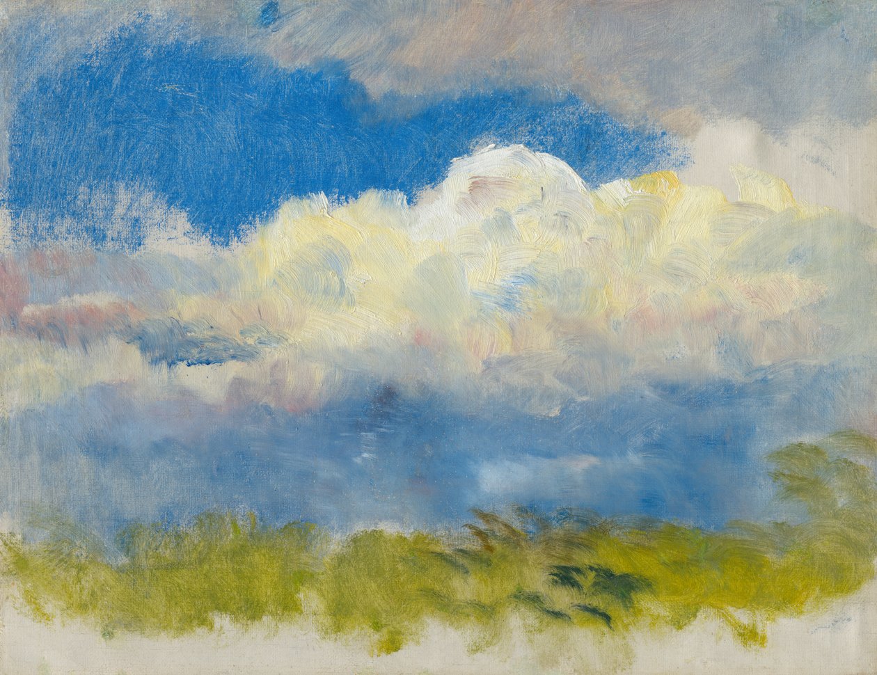 Céu de primavera, c.1890 de Laszlo Mednyanszky