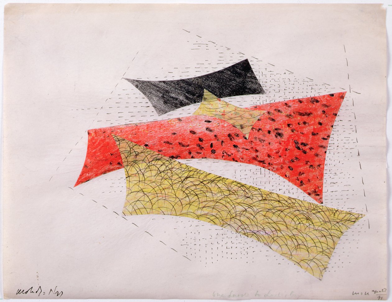 Composição abstrata de Laszlo Moholy-Nagy