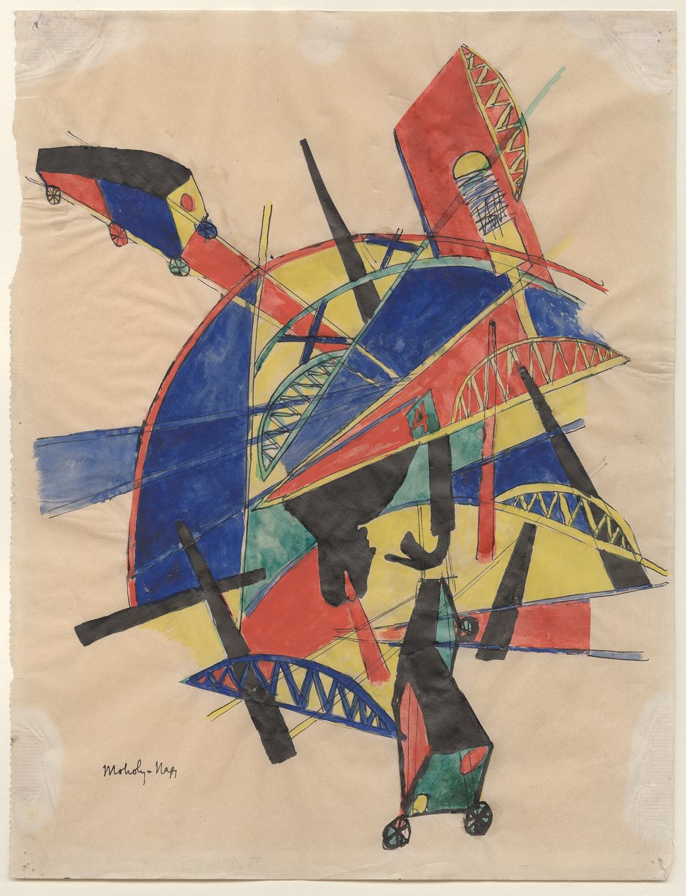 Pontes, 1920-21 de Laszlo Moholy Nagy