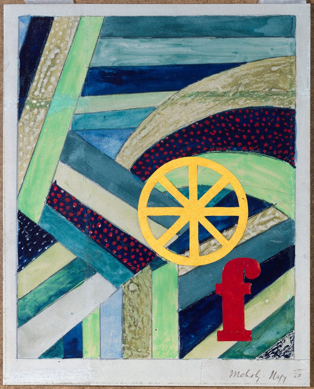 F na caixa, 1920 de Laszlo Moholy Nagy