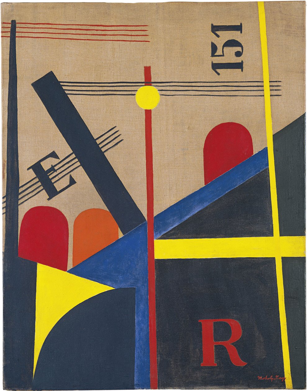 Pintura Ferroviária Grande, 1920 de Laszlo Moholy Nagy