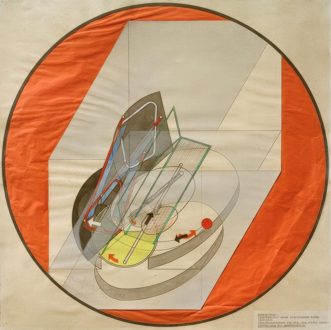 Suporte de luz de um palco elétrico de Laszlo Moholy Nagy