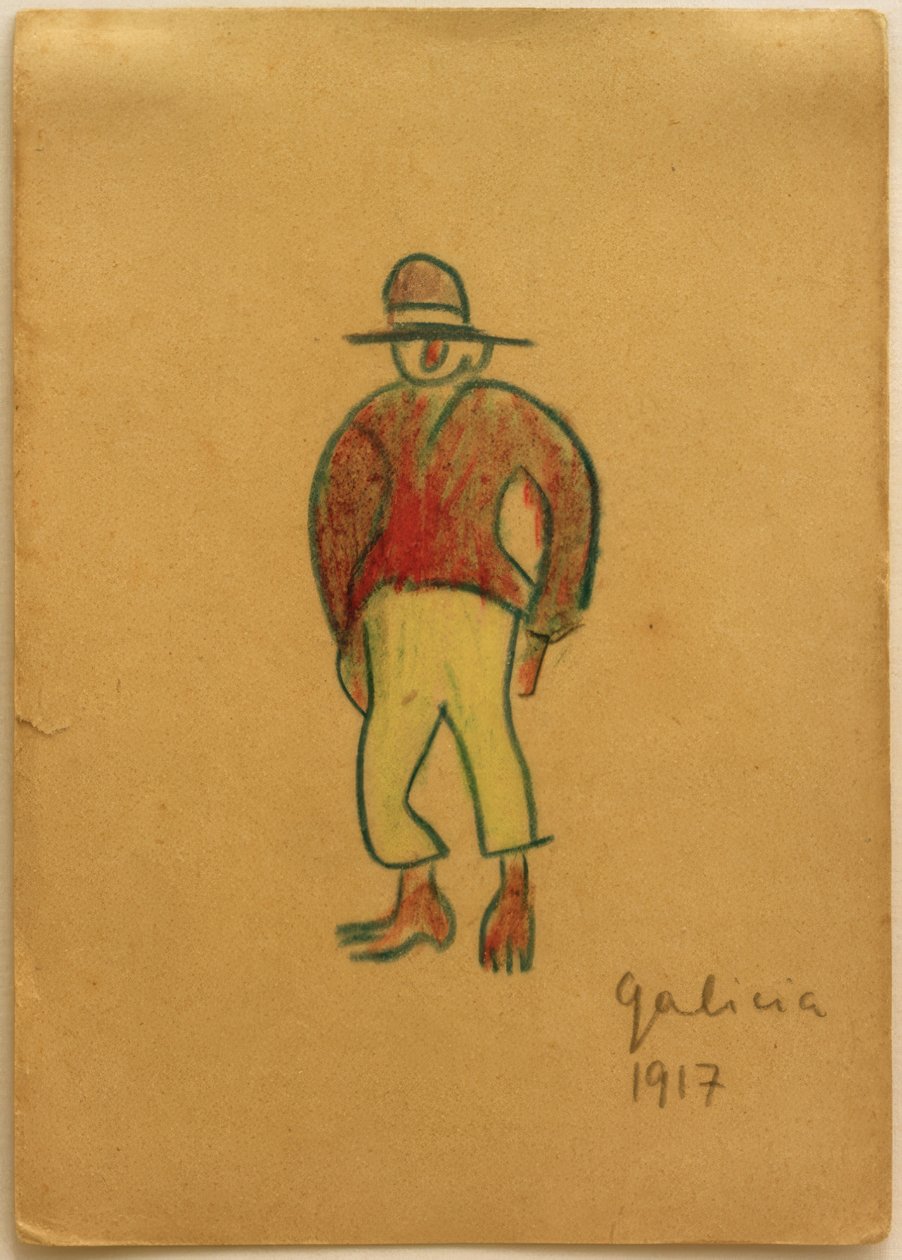 Sem título (galego com calça amarela) de Laszlo Moholy Nagy