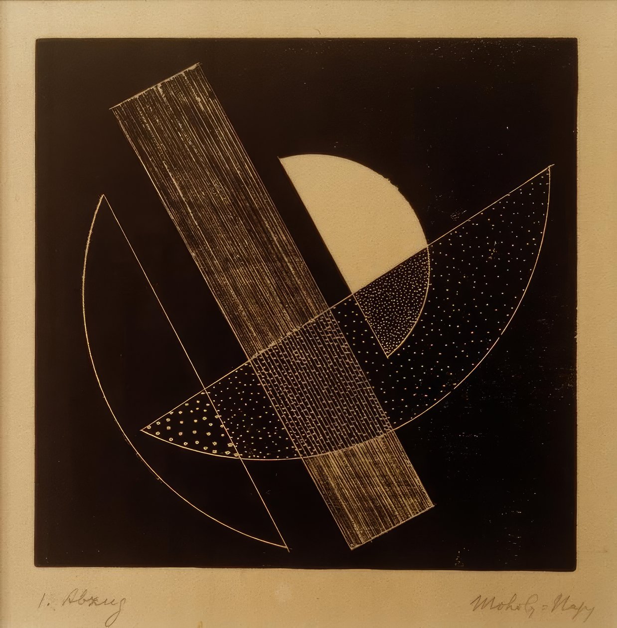 Sem título (Composição construtivista) de Laszlo Moholy Nagy