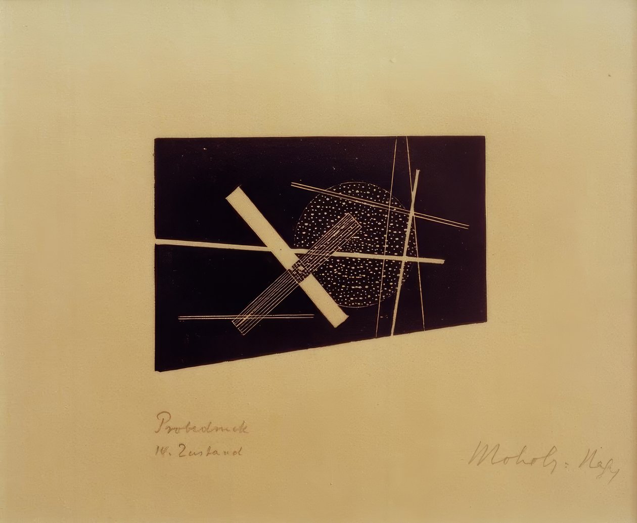 Sem título (Composição construtivista) de Laszlo Moholy Nagy