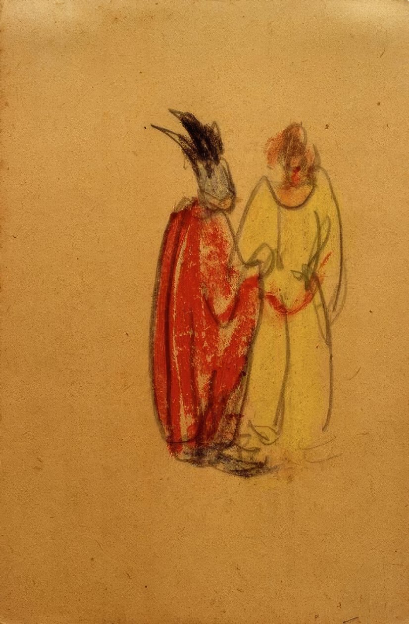 Sem título (Ortrúd e Elsa von Brabant em disputa) de Laszlo Moholy Nagy