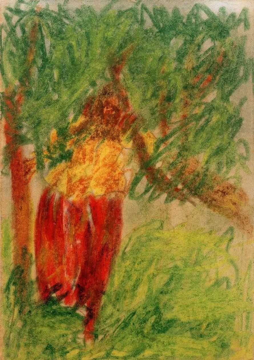 Sem título (Mulher em pé debaixo de uma árvore) de Laszlo Moholy Nagy