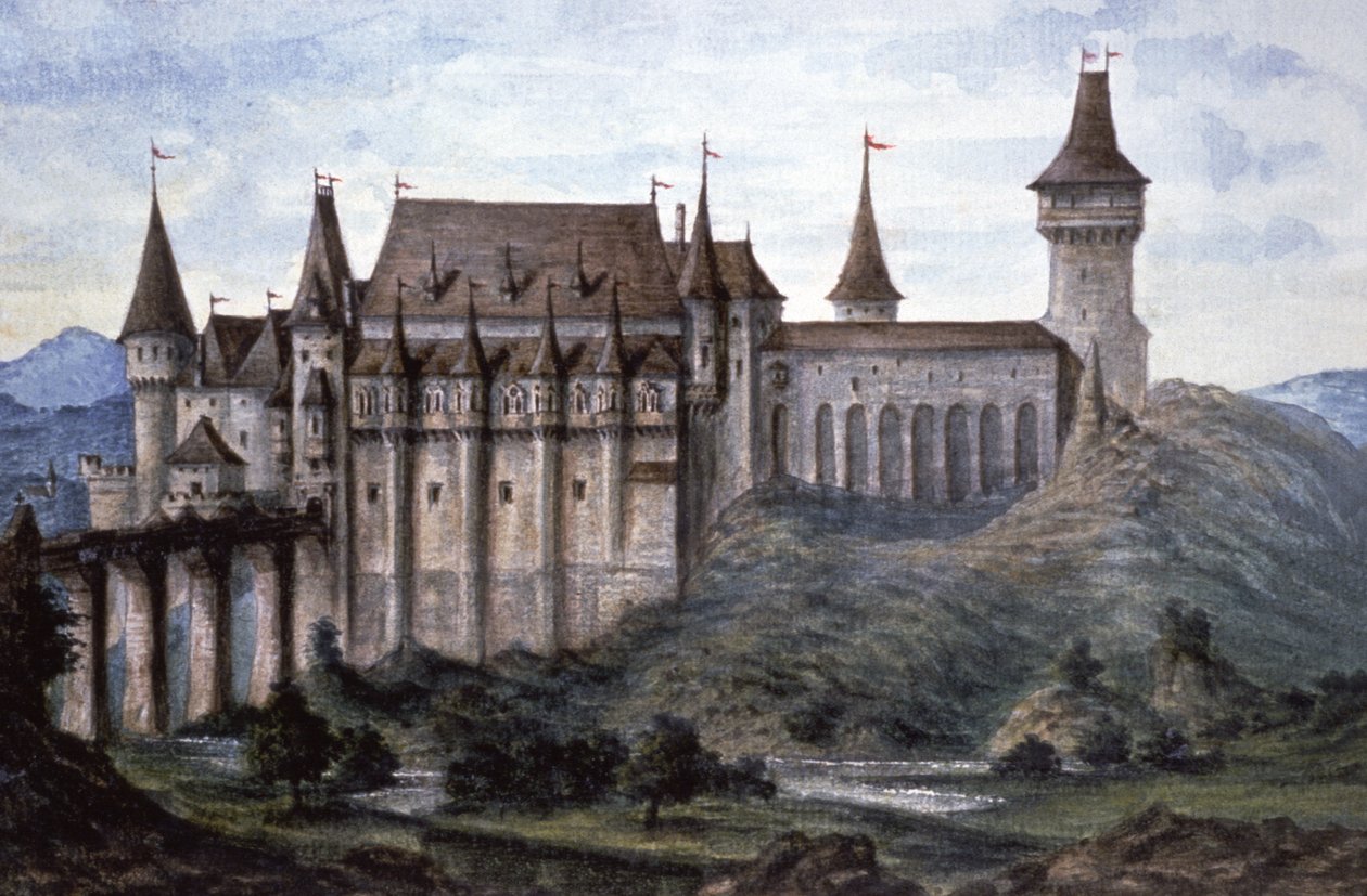 Castelo em Vajdahunyad de Laszlo Than
