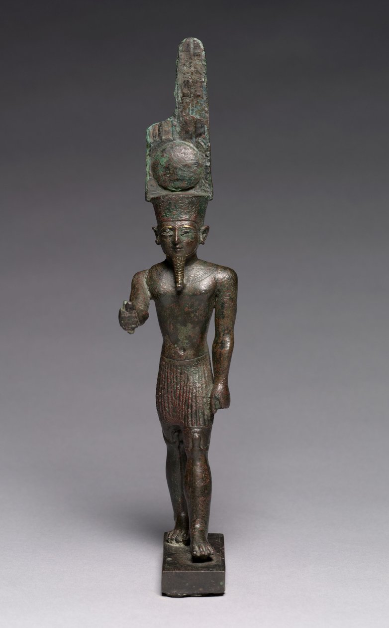 Estatueta de Amen-Ra, 664-30 AC de Late Period Egyptian