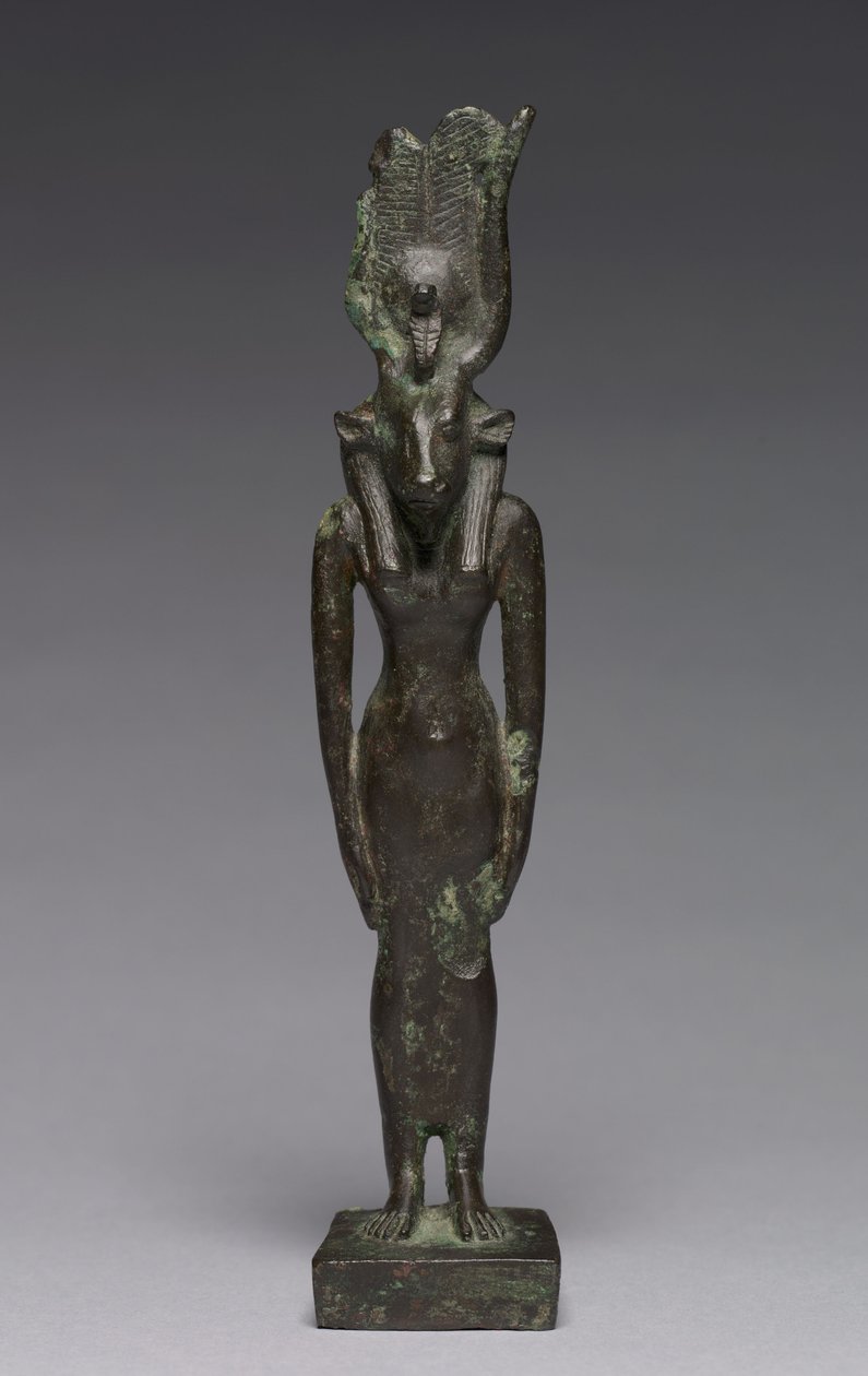 Estatueta de Hathor, 664-30 AC de Late Period Egyptian