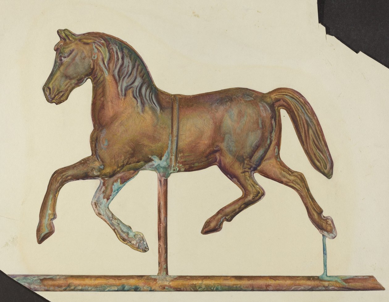 Pequeno cata-vento metálico, c. 1940. de Laura Bilodeau