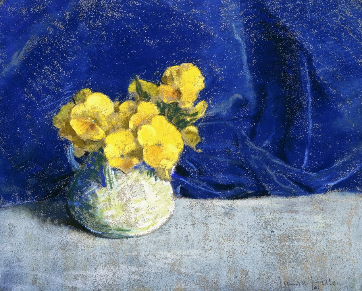 Pansies Amarelos de Laura Coombs Hills