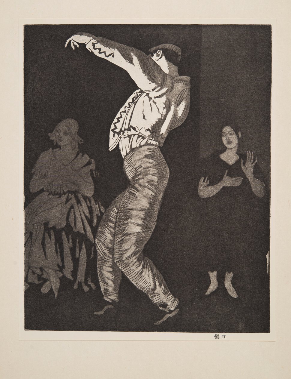 Dançarina Espanhola No. II, pub. 1923. de Laura Knight