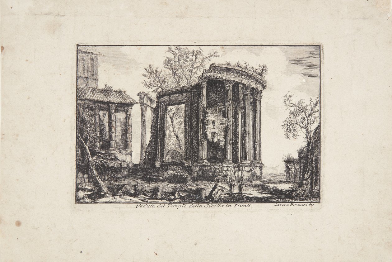 Templo de Sibila em Tivoli de Laura Piranesi