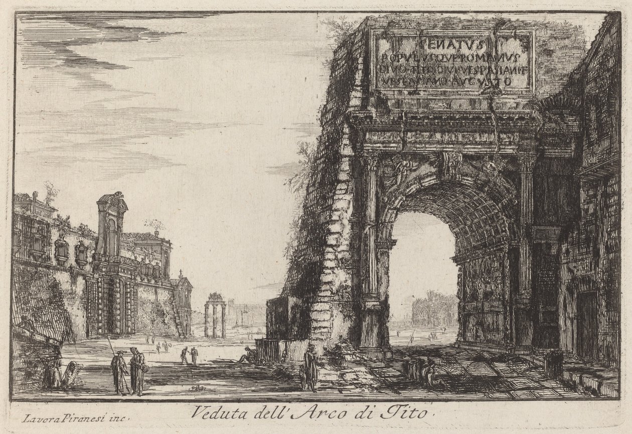 O Arco de Tito de Laura Piranesi after Giovanni Battista Piranesi