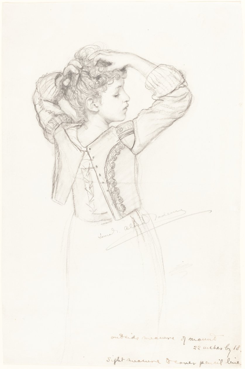 Vestir-se Moça de Laura Theresa Alma Tadema