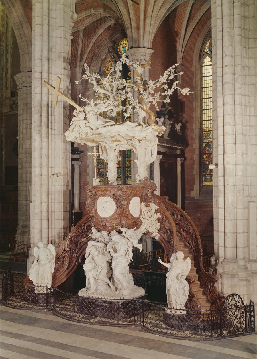 Púlpito, c.1741-45 (madeira) de Laurent Delvaux