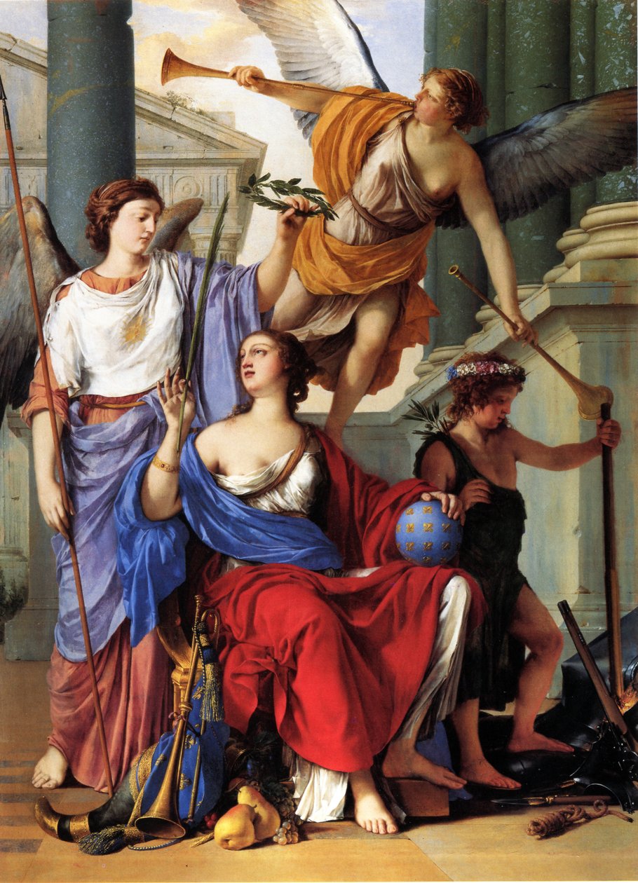 Alegoria da Regência de Anne da Áustria de Laurent de la Hyre