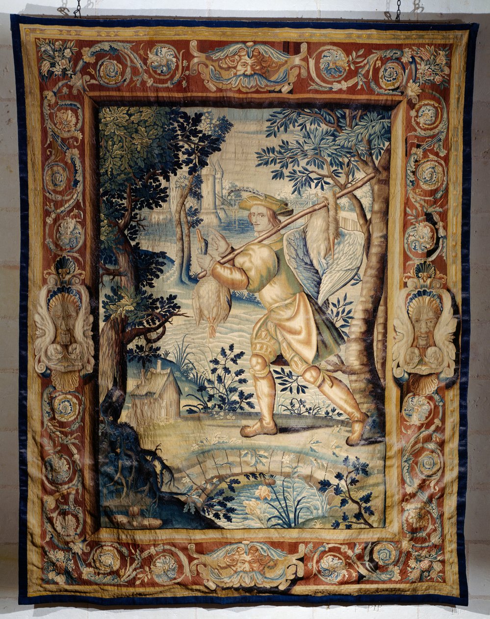 Porta-caça, tapeçaria da série Hunts of Francis I de Laurent Guyot