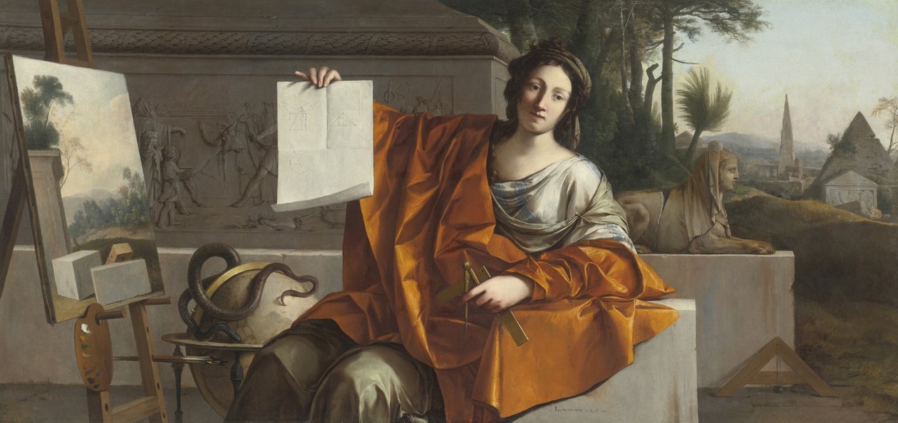 Alegoria da Geometria, 1649 de Laurent La Hyre de