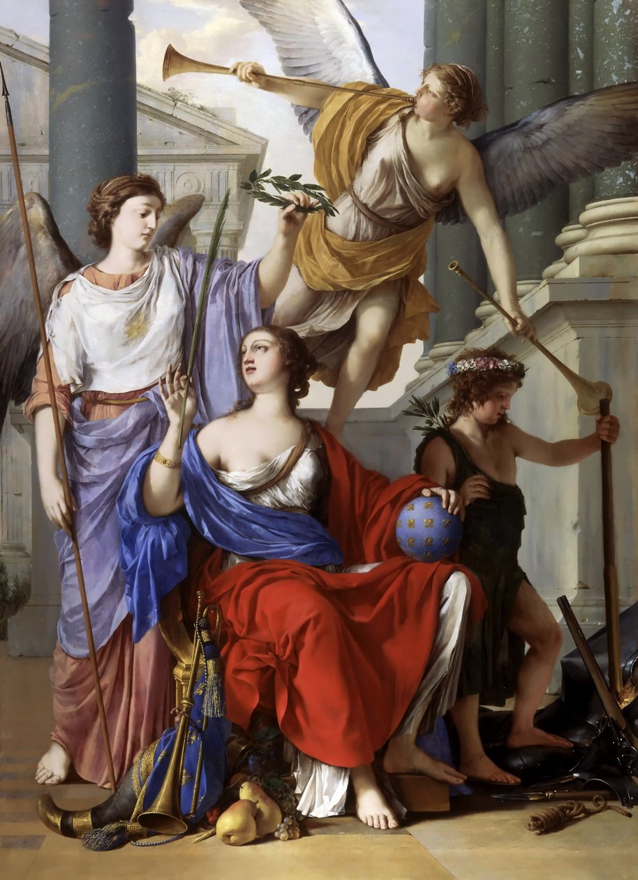 Alegoria da Regência de Ana da Áustria de Laurent La Hyre de